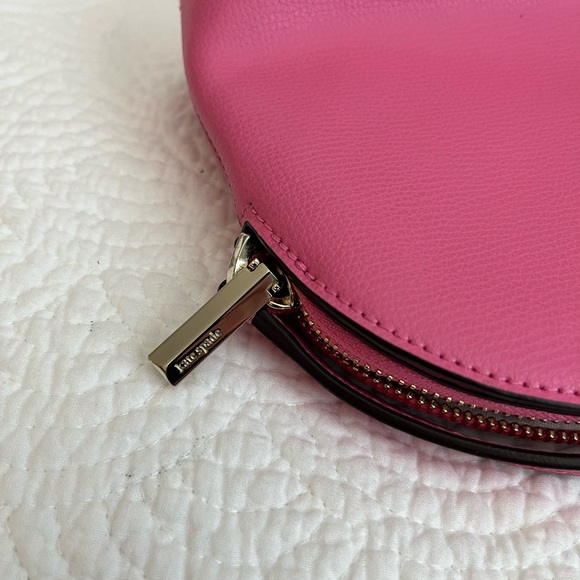 Kate Spade Pink Saffiano Leather Dome Crossbody Purse - Picture 8 of 13